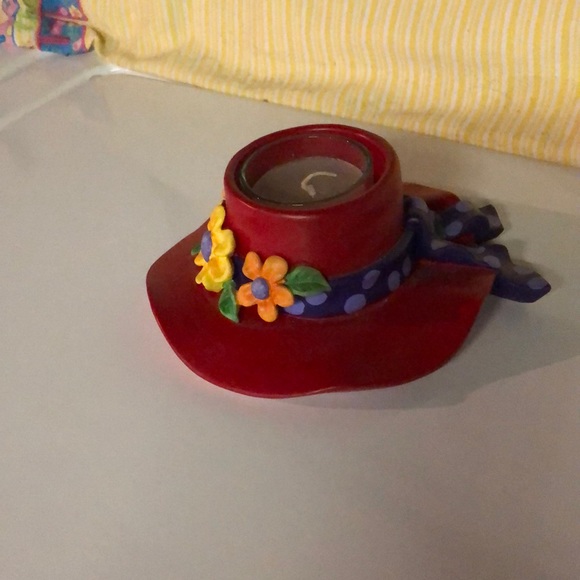 Red hat lady votive candle holder - Picture 2 of 3